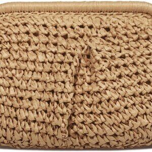 Elegant Straw Pouch with Chain Strap - Ideal for Beach, Parties, and Date Nights